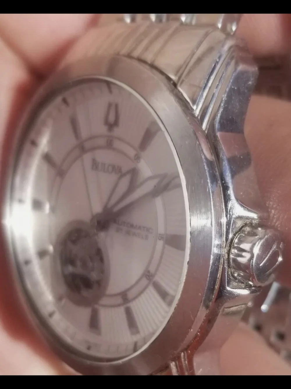 Bulova Men's Silver Automatic 21 Jewels Bulova C877597